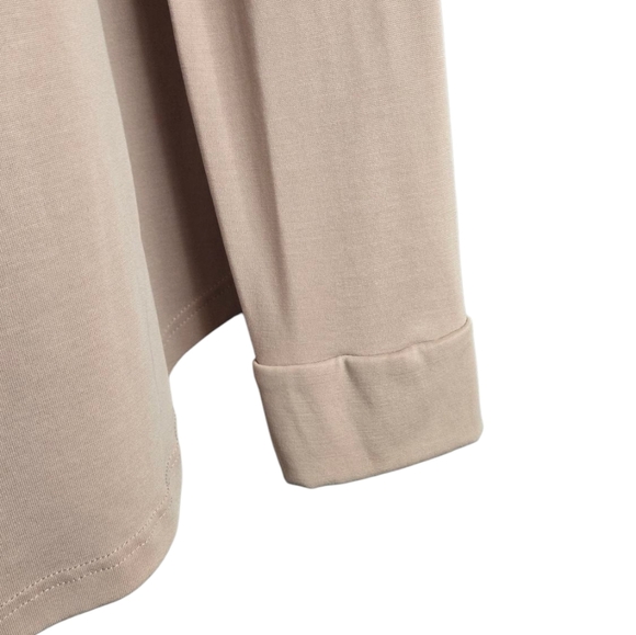 Peyton Jensen Blush Pink V-Neck Blouse XS – Feminine & Flowy - Picture 2 of 4